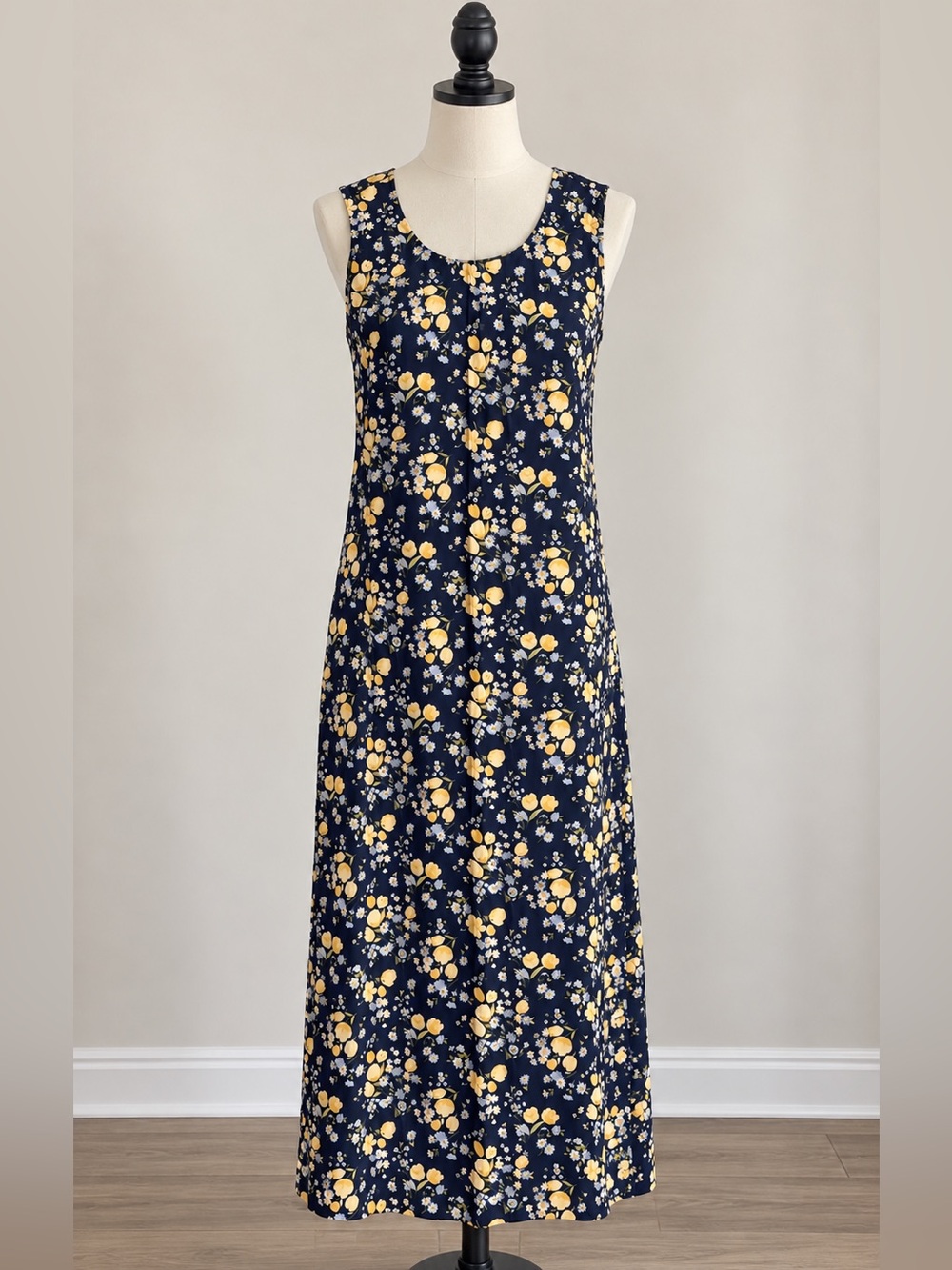 Vintage 90s Victoria Holley Cottagecore Floral Maxi Dress – Size 6
